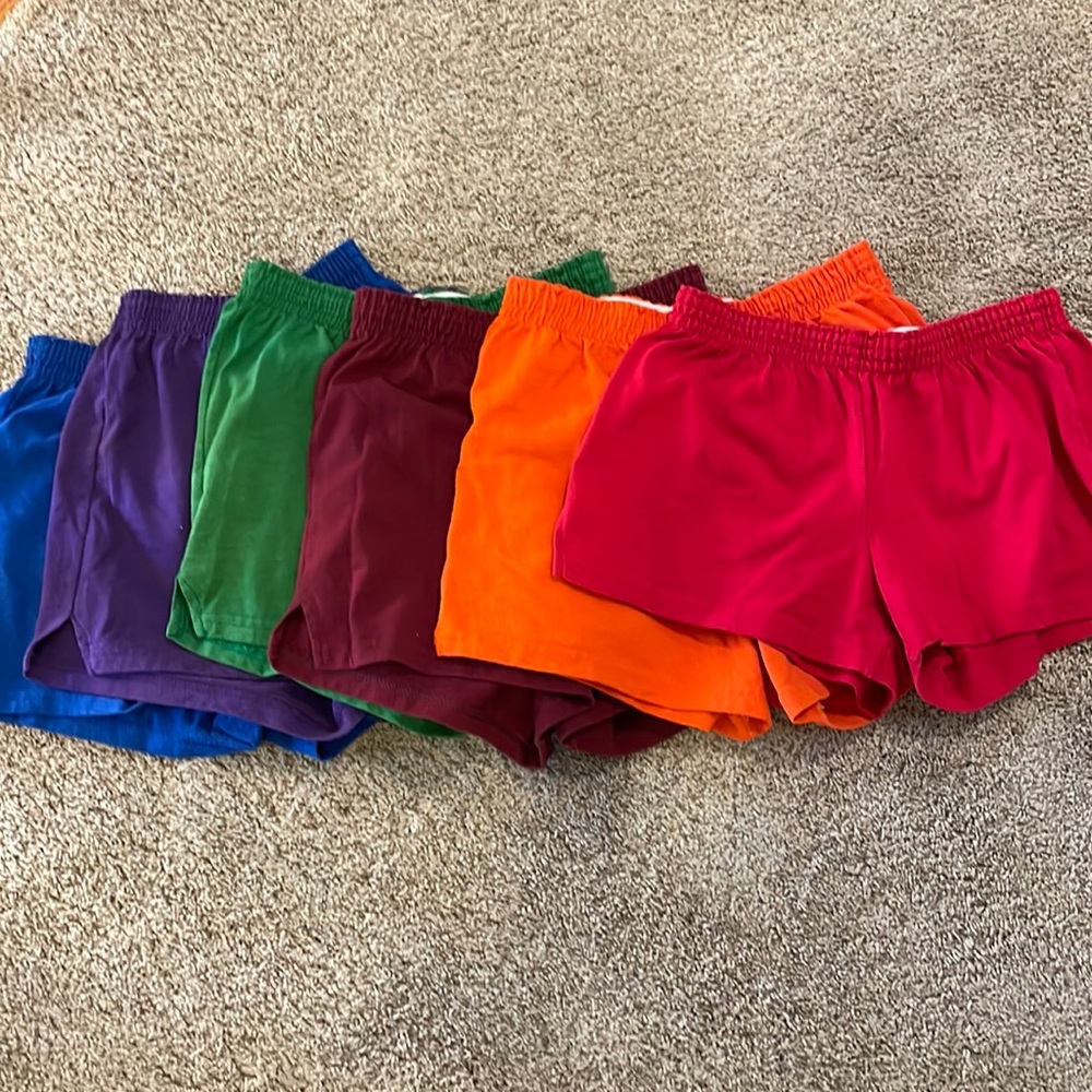 Soffe Multi Colored Shorts Bundle with Nike Pro Spandex Shorts Small